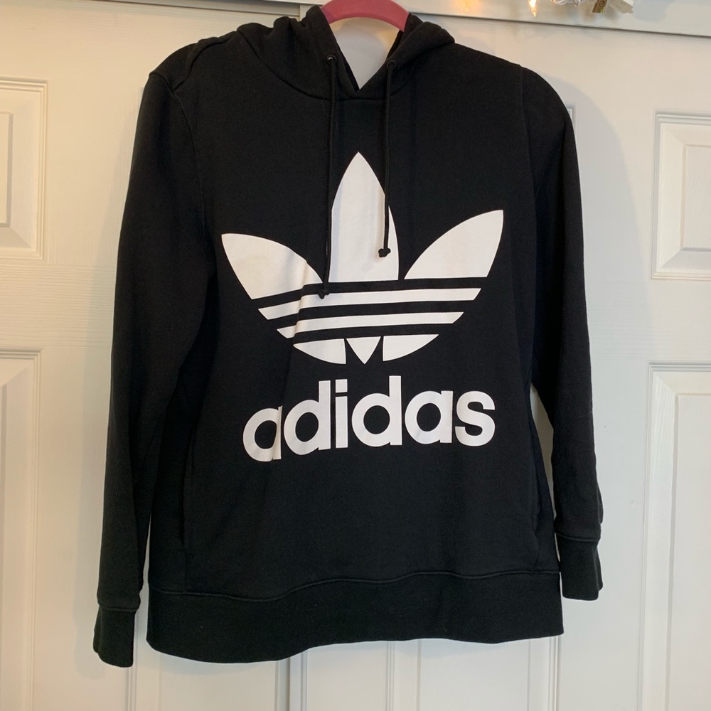 ADIDAS Sweatshirt Black Logo M
